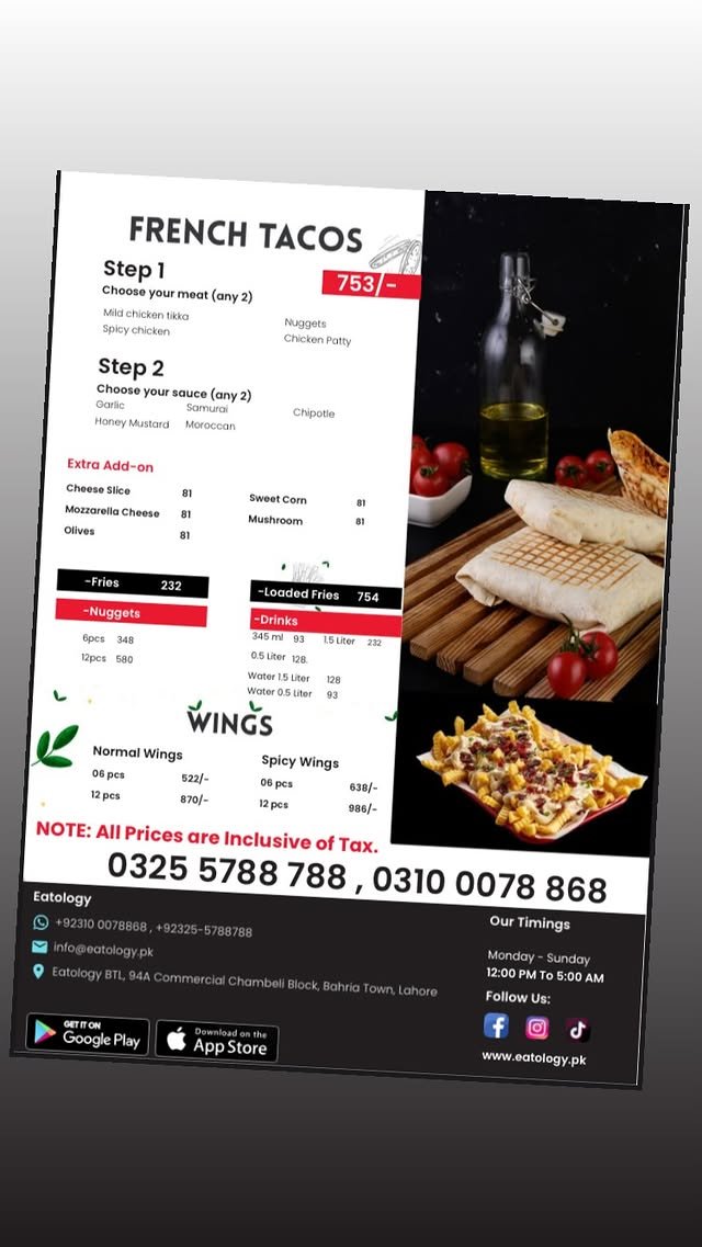 Eatology menu 2