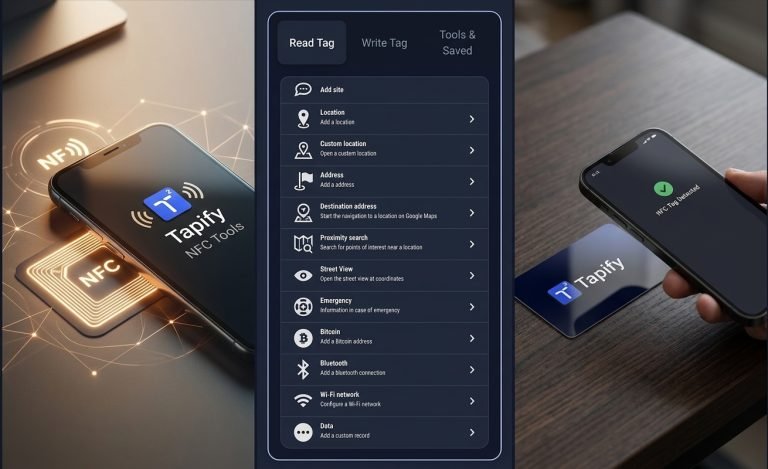 NFC Tools online NFC tag reader and writer